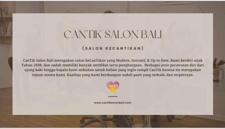 About CanTik salon Bali